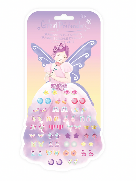 Butterfly Fairy Sticker Earrings, 30 pairs
