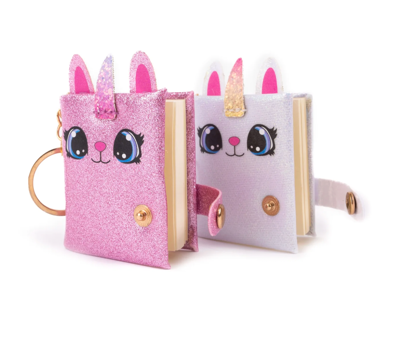 Mini Sparkly Friends Keychain Journal, Caticorn