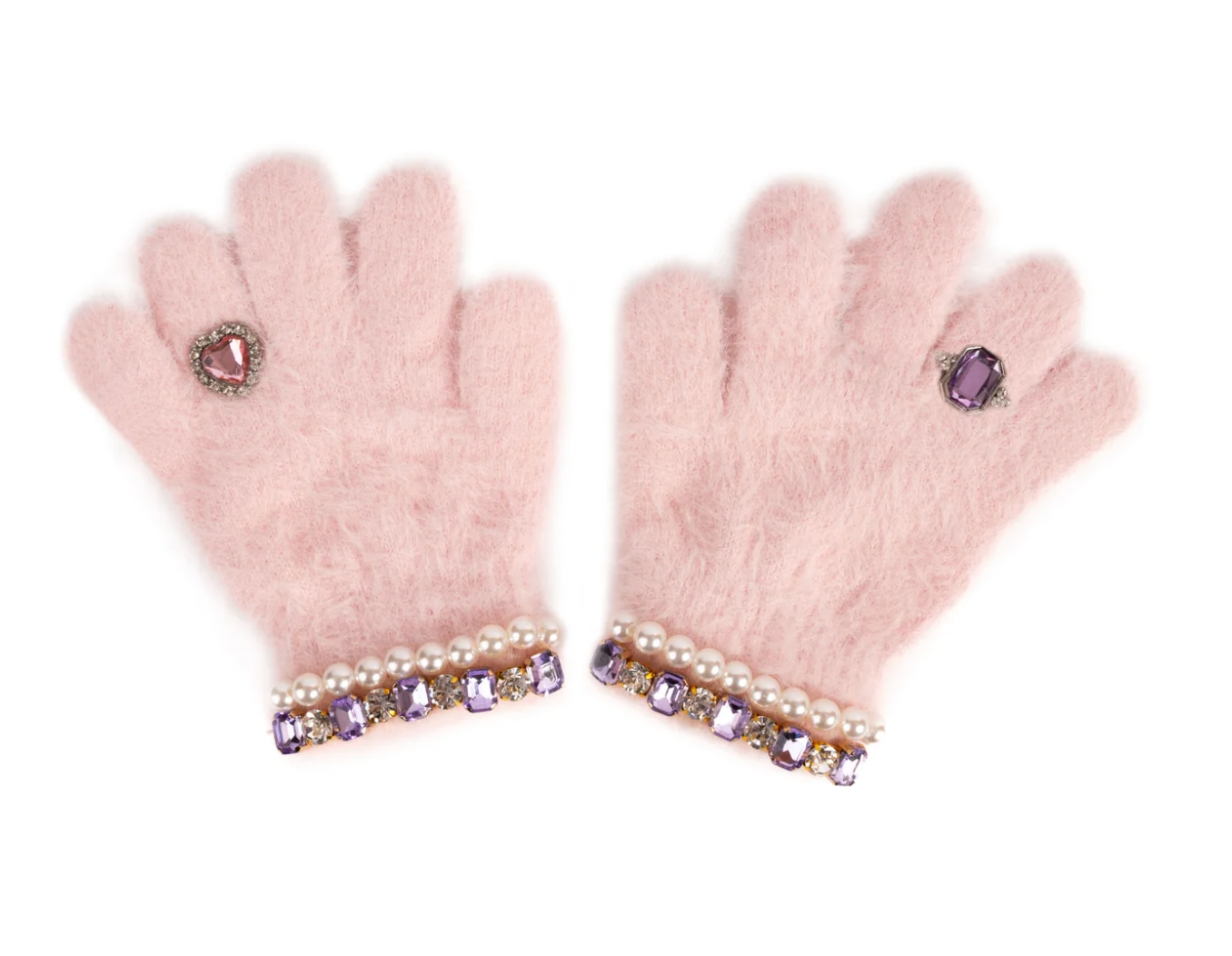 Boujee Bijou Gloves- Light Pink