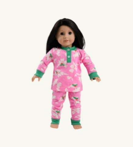 Dolly's Sara Jane's Sweet Dream Set- Bows of Holly/Kiawah Kelly Green