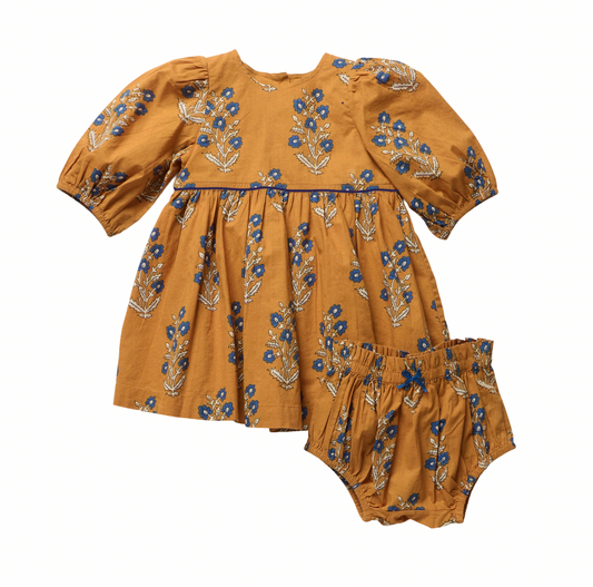 *PRE-ORDER* Baby Girls Brooke Dress Set- Harvest Dewdrop