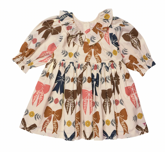 *PRE-ORDER* Girls Amara Dress- Harvest Bows