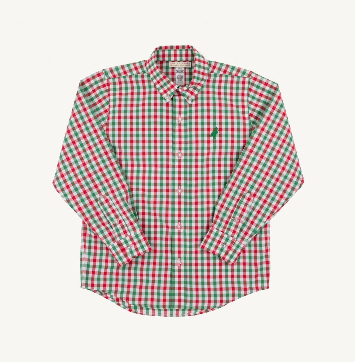 Deans List Dress Shirt- Richmond Red/Kiawah Kelly Green