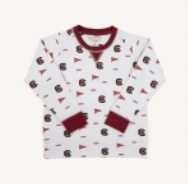 Cassidy Comfy Crewneck- Boys South Carolina Spirit/Burgundy