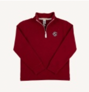 Hayword Half Zip- South Carolina Burgundy/Worth Avenue White