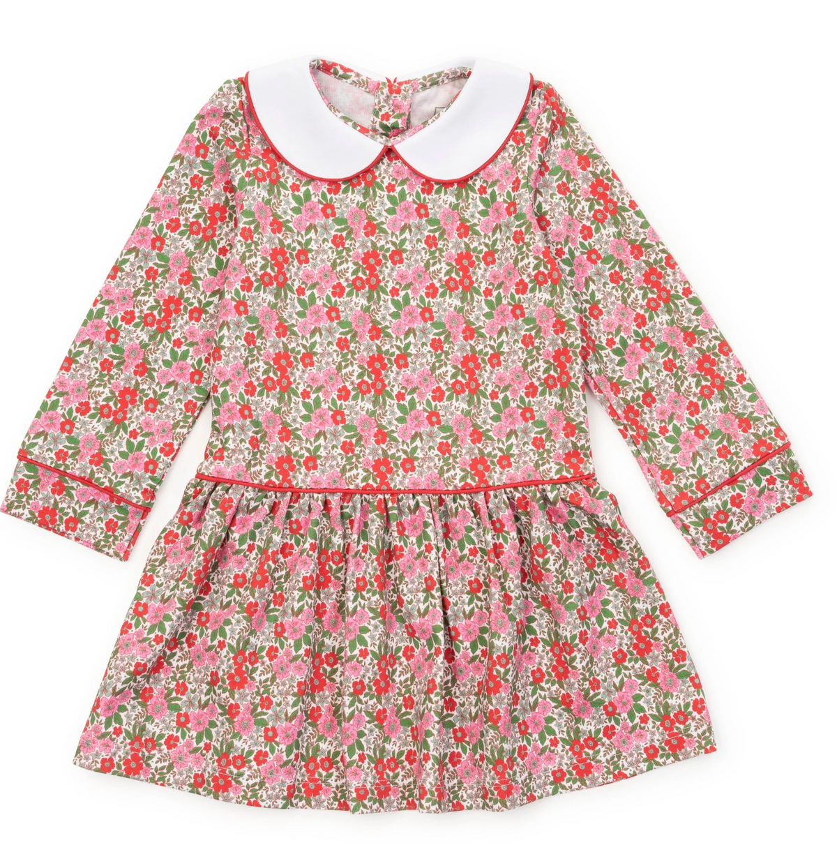 Lillian Girls' Dress - Floral Noel