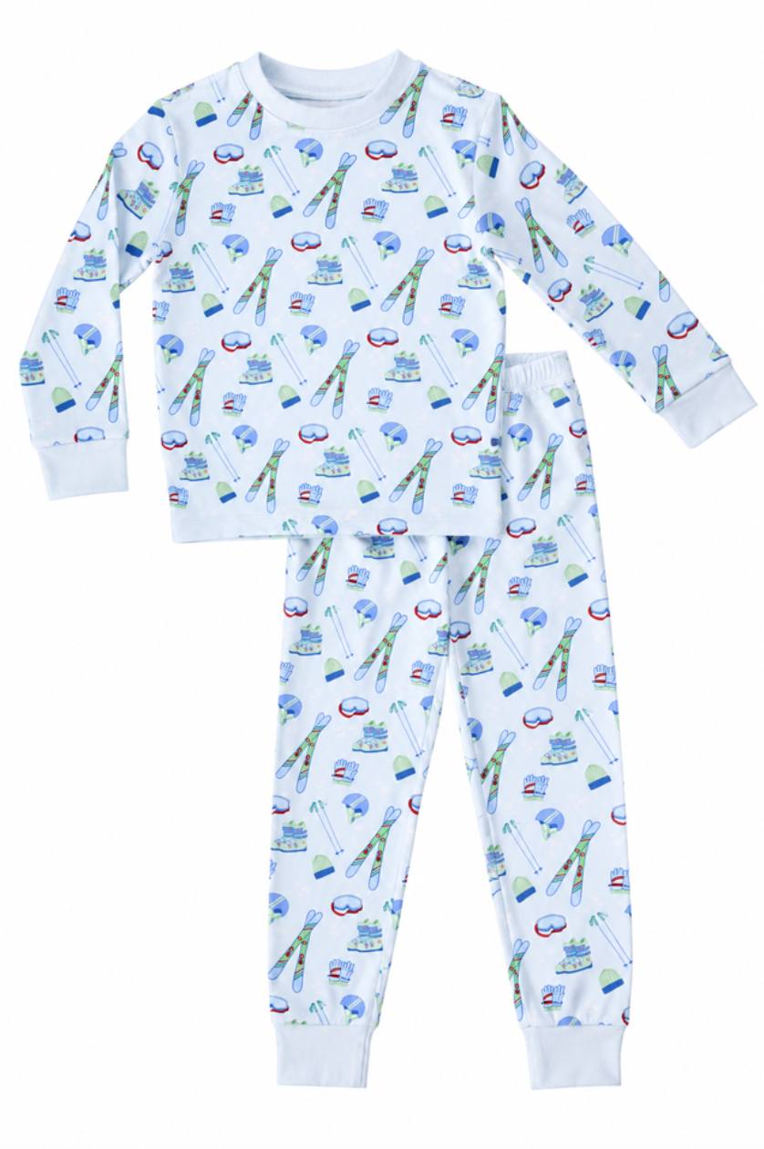 Loungewear Set- Ski Season Blue