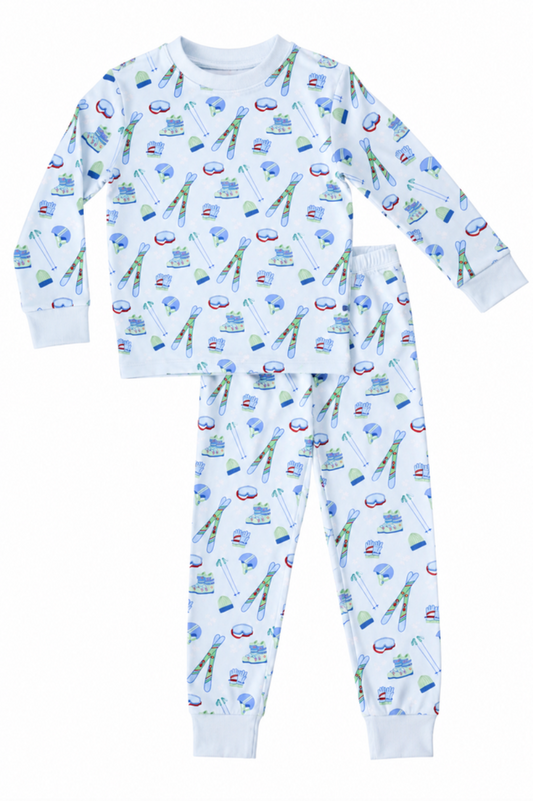 Loungewear Set- Ski Season Blue