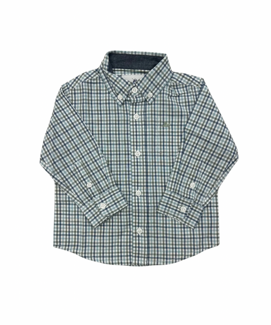LS Dress Shirt- Blue/Green