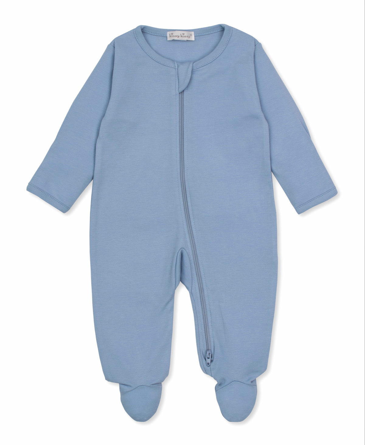 Footie w/ Zipper- Blue