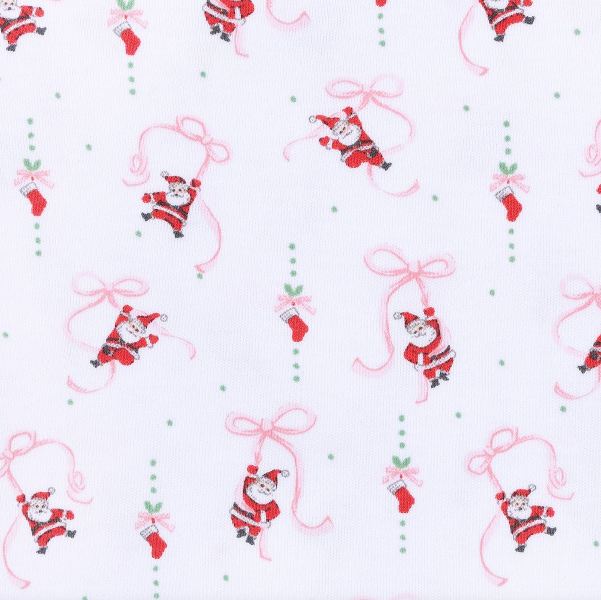 Jolly Ribbons Pink Print Ruffle Zip Footie