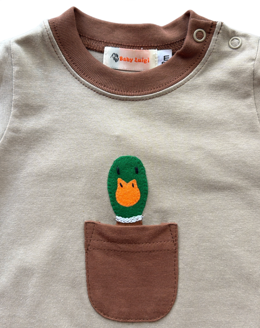 Mallard Head Pocket Romper