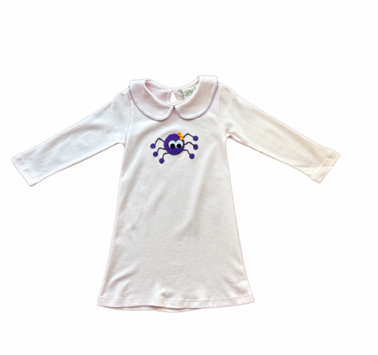 Light Pink Dress with Lavender Spider Applique