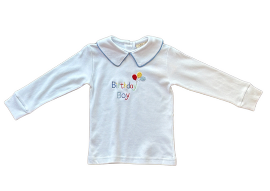 LS Embroidered Birthday Boy Tee
