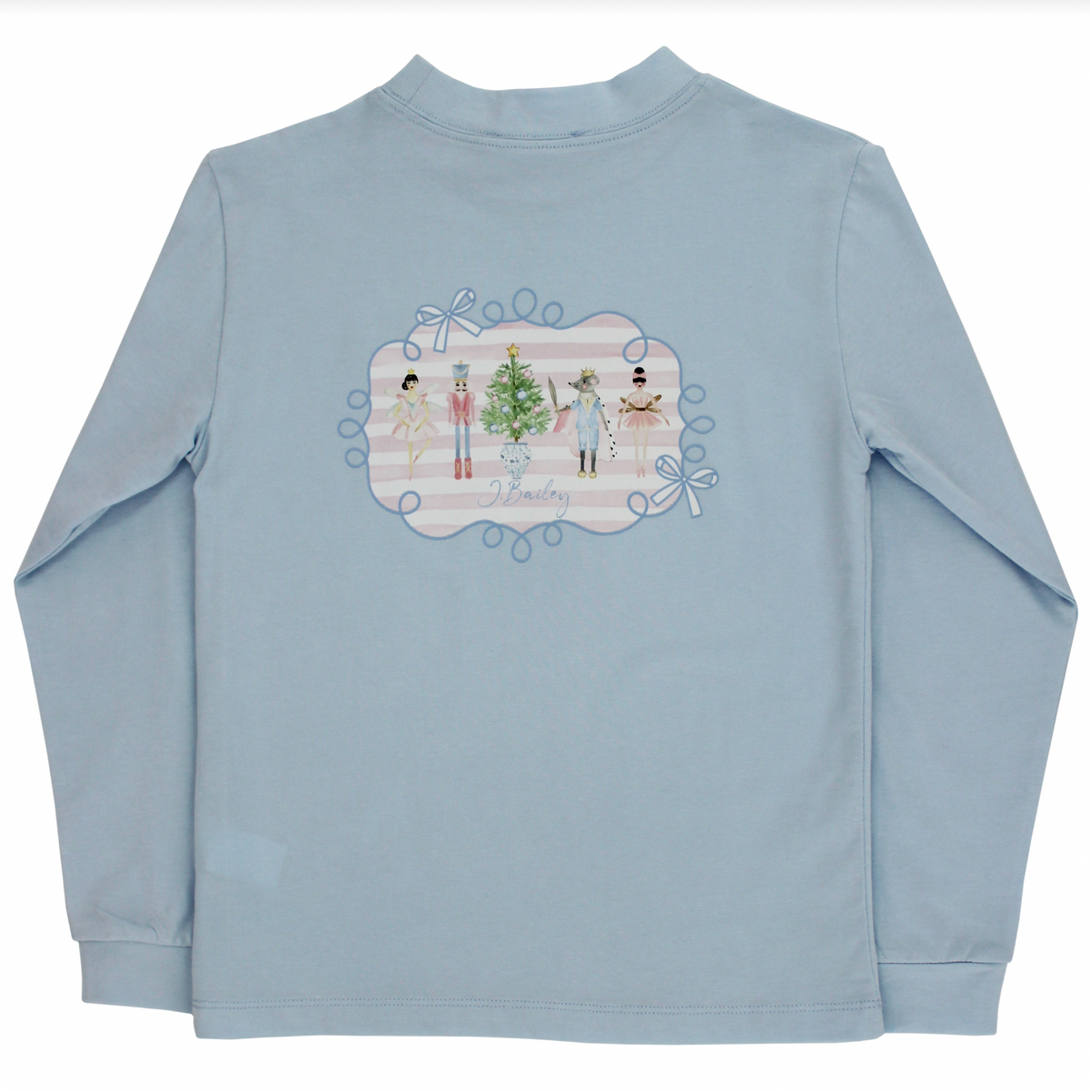 Girls LS Logo Tee- Nutcracker/Mayberry