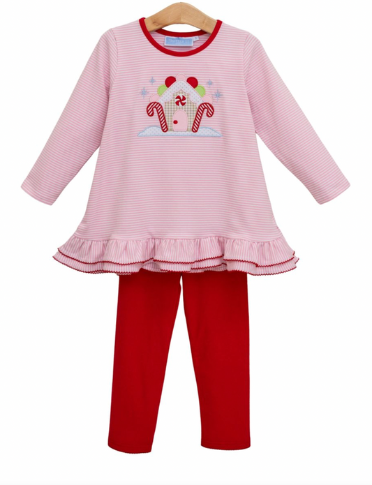 Gingerbread House Pant Set