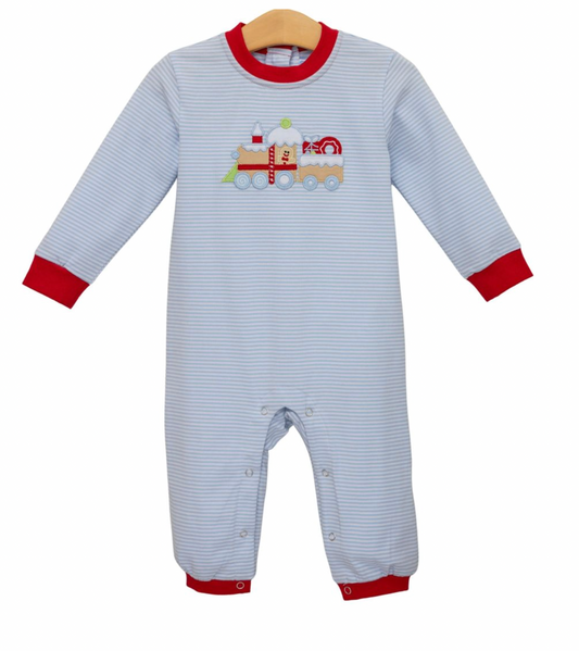 Gingerbread Train Romper