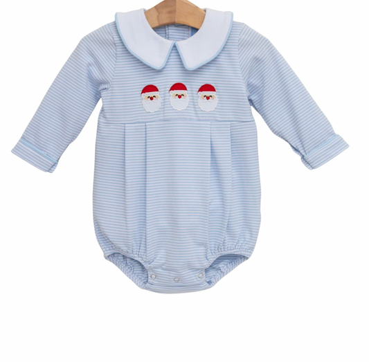 Santa Trio Bubble- Blue