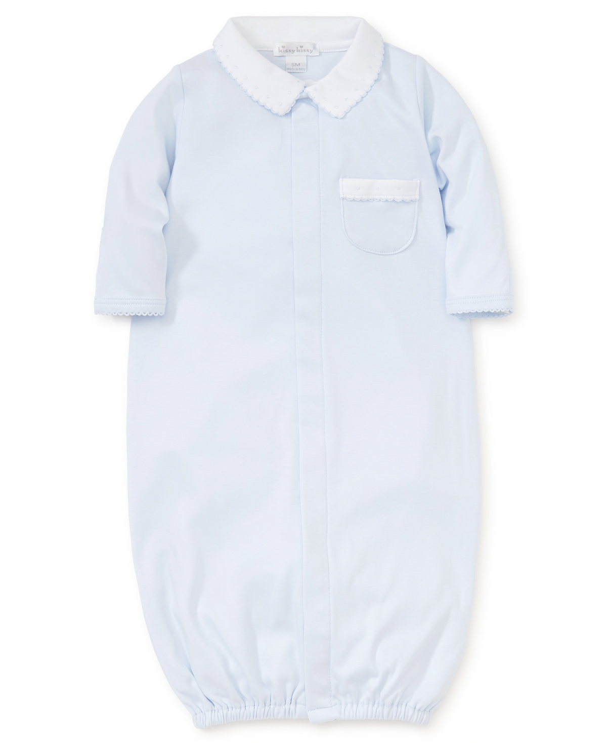 New Beginnings Conv. Gown w/ Collar- Light Blue