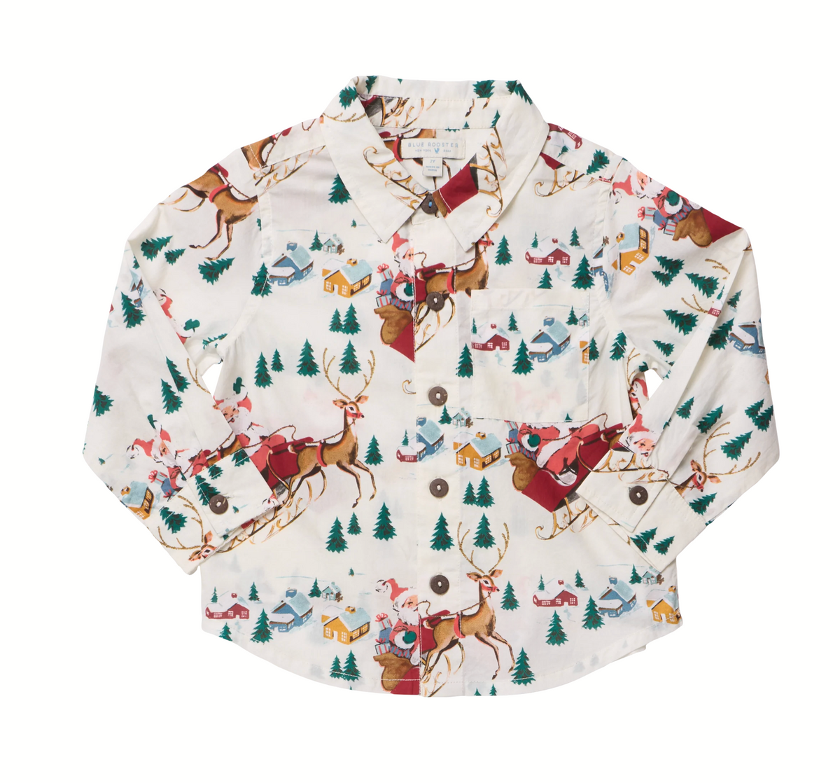 *PRE-ORDER* Boys Jack Shirt- Santa Sleigh