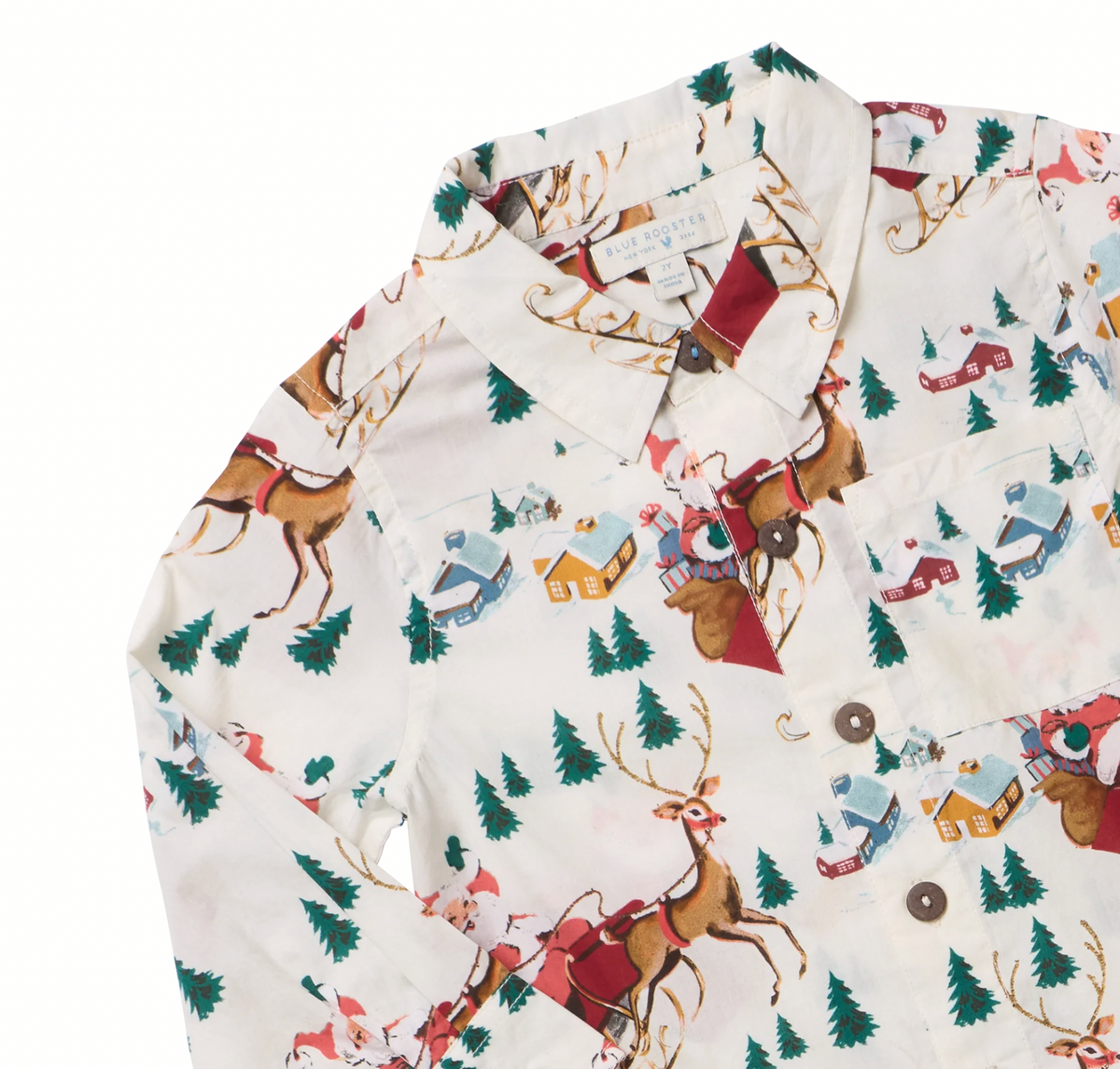 *PRE-ORDER* Boys Jack Shirt- Santa Sleigh