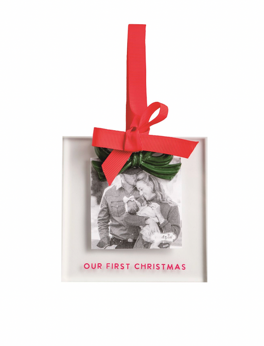 Green Bow Acrylic Ornament Frame