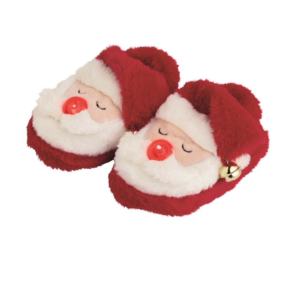Santa Light Up Slippers