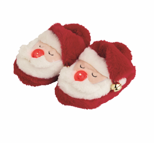 Santa Light Up Slippers