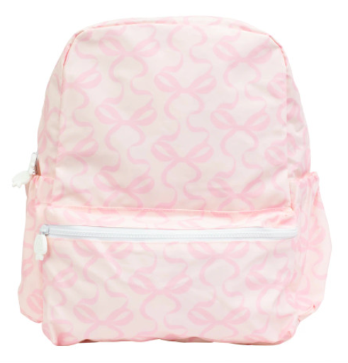 Large Backpack - Bows Pink on Pink