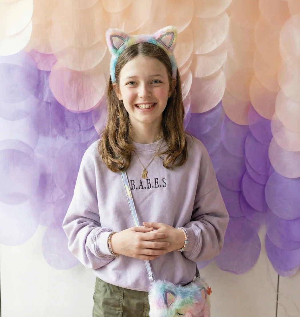 Rainbow Furry Kitty Headband