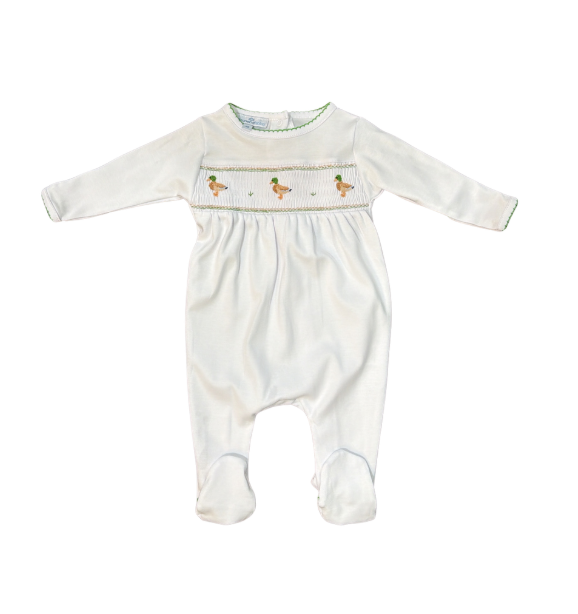 Mallard Moments Smocked Footie