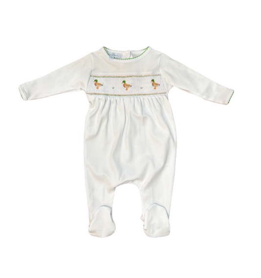 Mallard Moments Smocked Footie