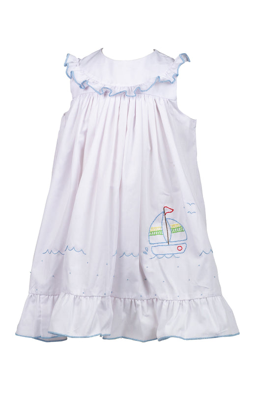 *PRE-ORDER* Seashore Sailboat Dress