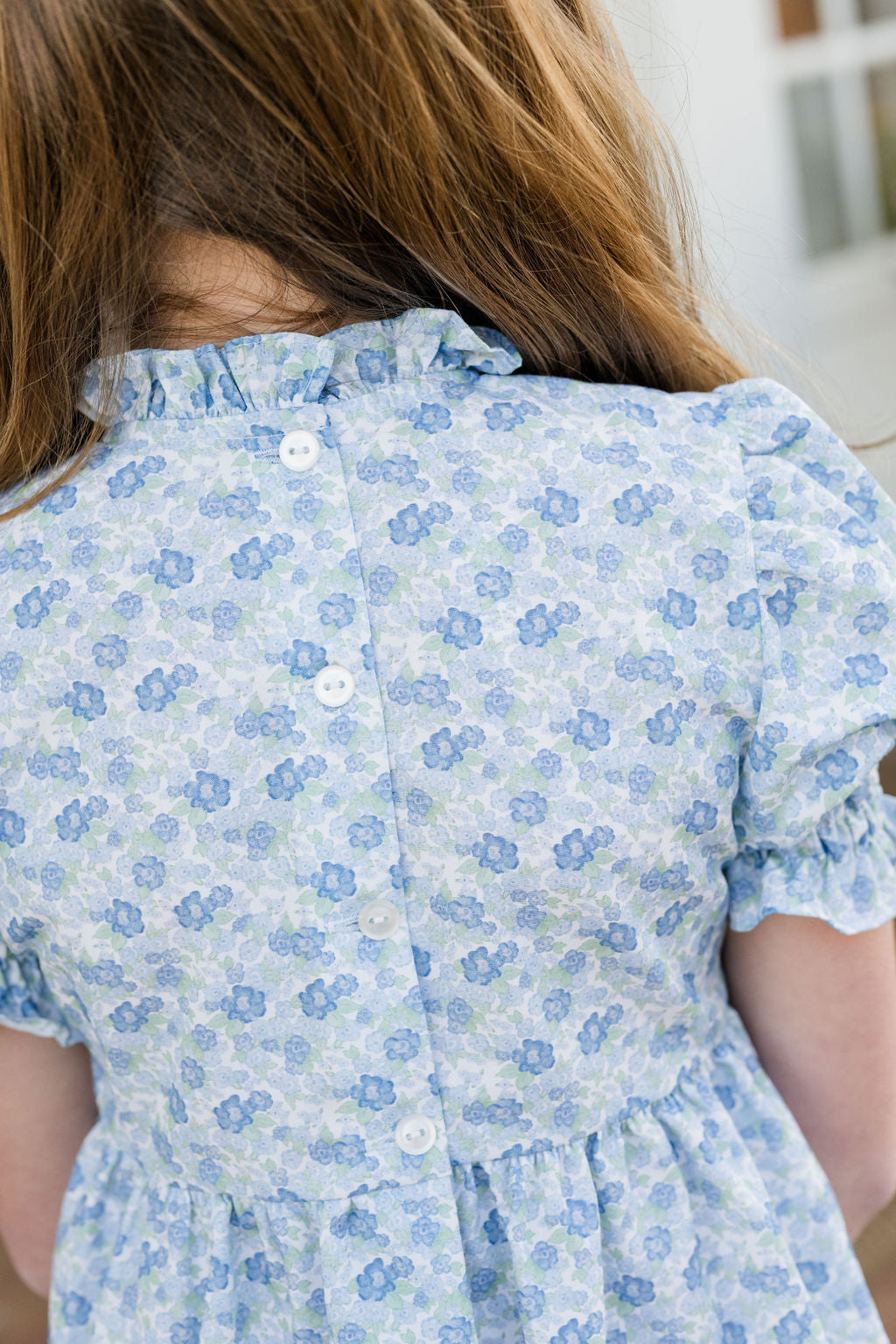 *PRE-ORDER* Smocked Dress - Blue Floral