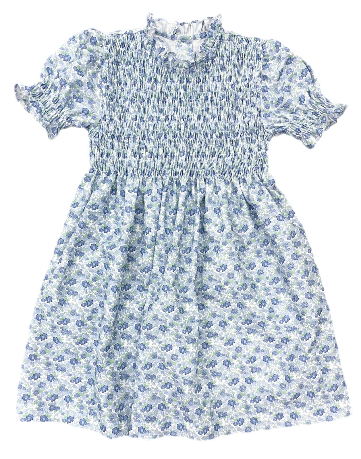 *PRE-ORDER* Smocked Dress - Blue Floral