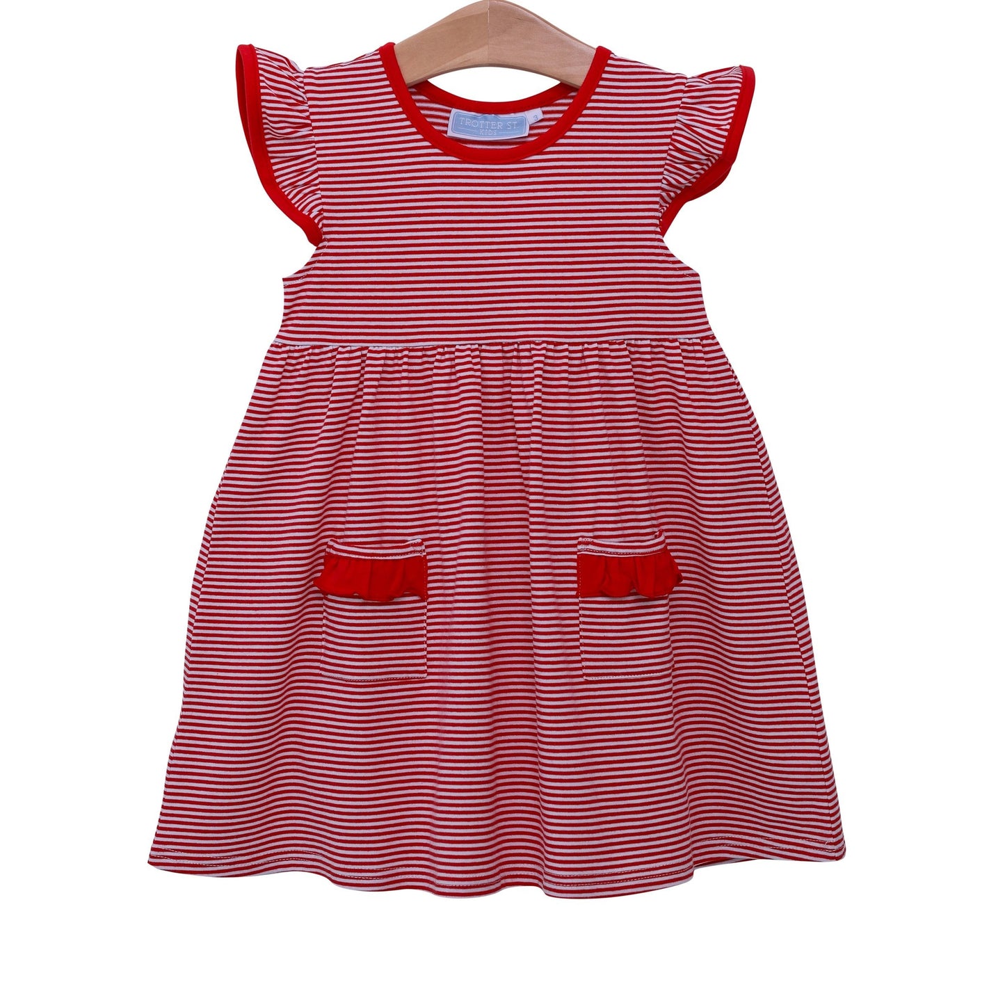 Lucy Dress - Red Stripe