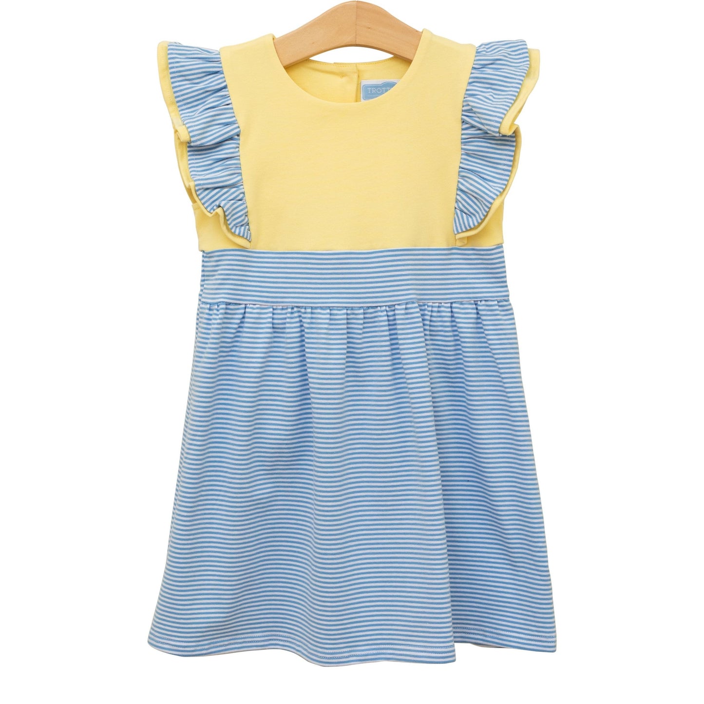 Rosie Dress - Cornflower Stripe/Yellow