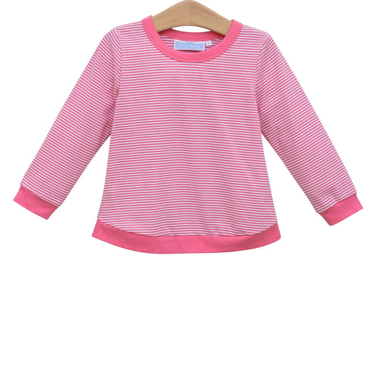 Reagan Top - Pink Stripe