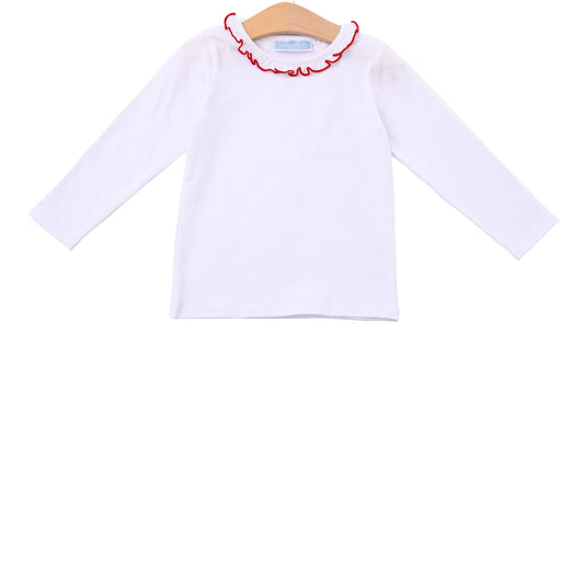 Vera Ruffle Top - Red