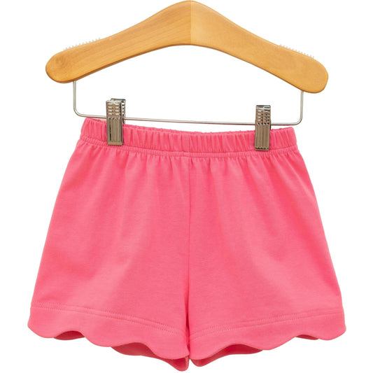 Scallop Shorts - Dark Pink