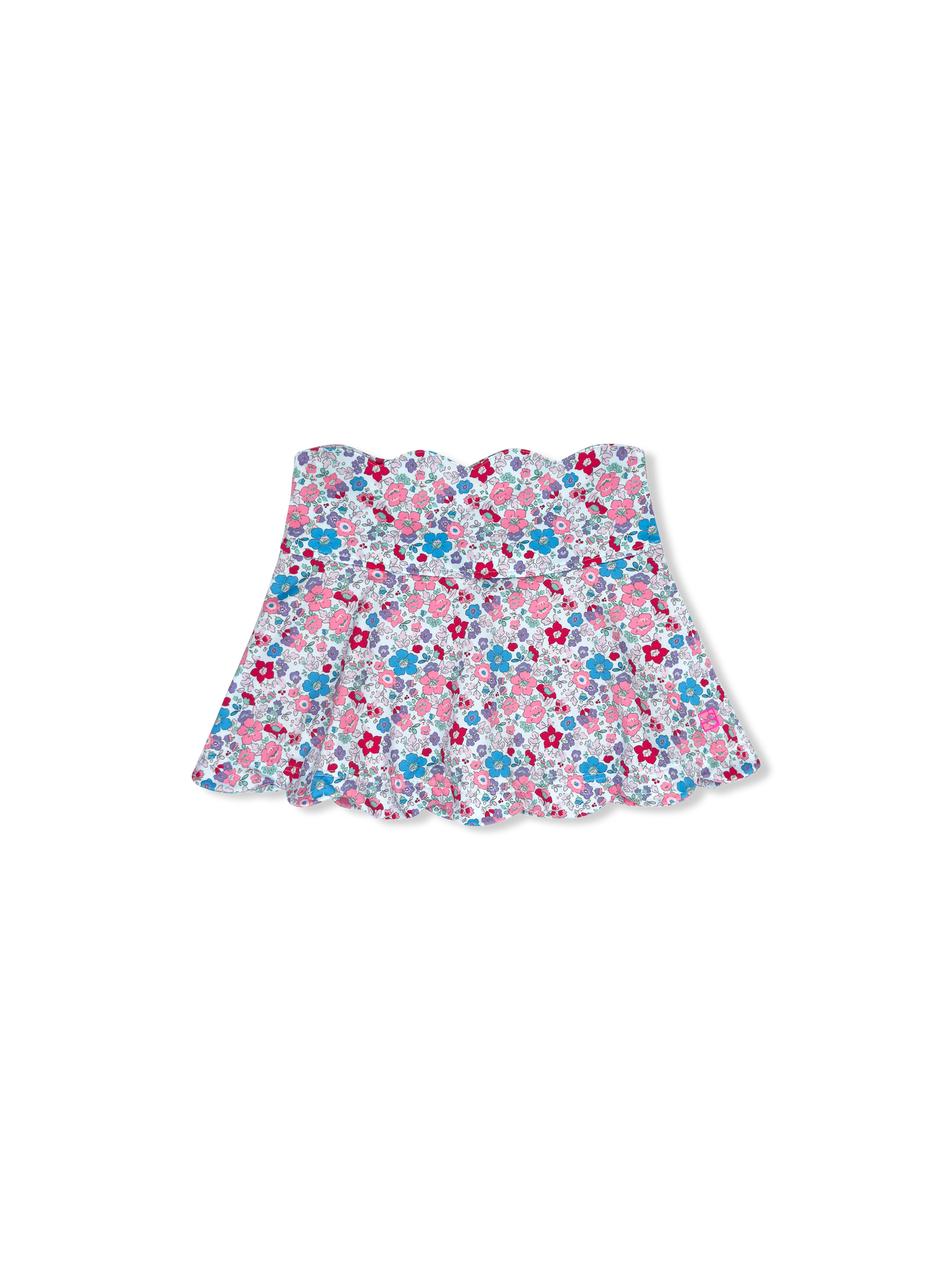 Zoe Scallop Skort- Bloomberry Floral