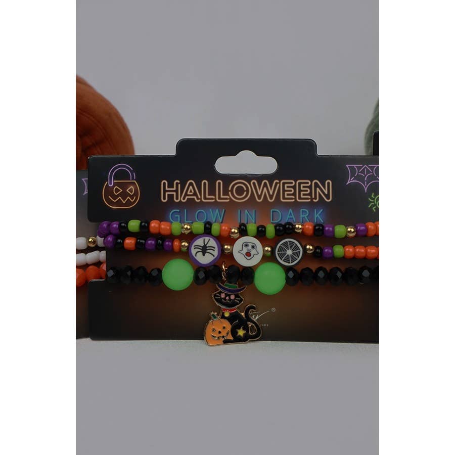 Glow in the Dark Halloween Stackable Bracelet