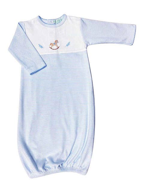 Rocking Horse Pima Cotton Baby Daygown