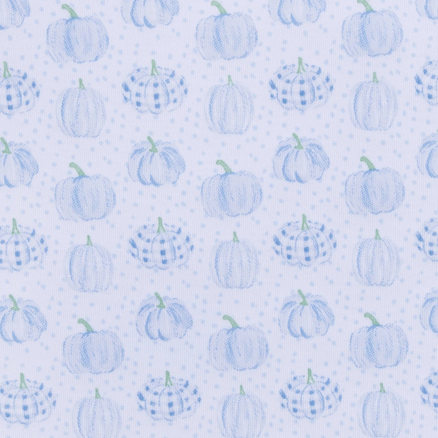 Precious Pumpkins Long Pajamas - Light Blue