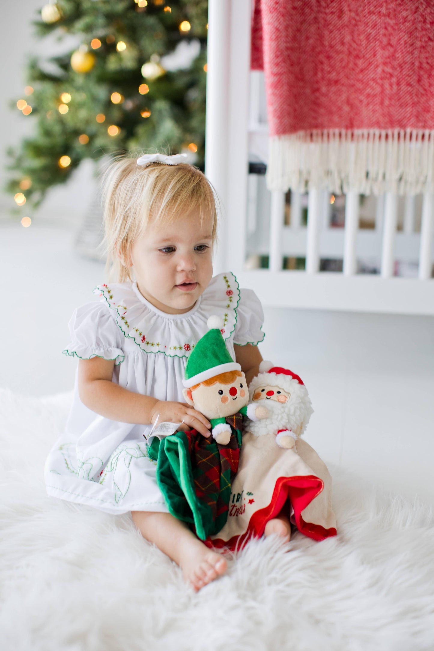 Baby's First Christmas Santa Snuggle Holiday Blanket