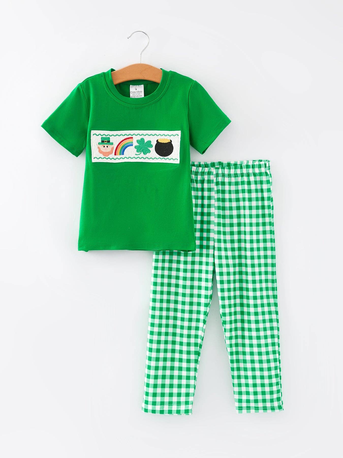 St. Patrick's Day Plaid Set