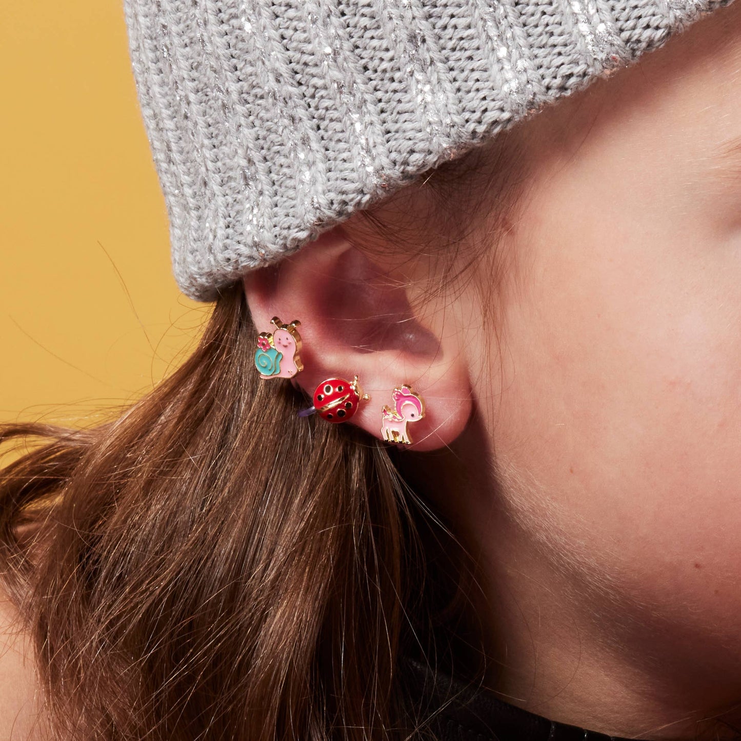 CLIP ON Cutie Earrings | Little Ladybug