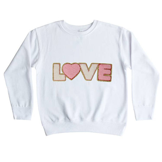 Chenille Lovey Sweatshirt