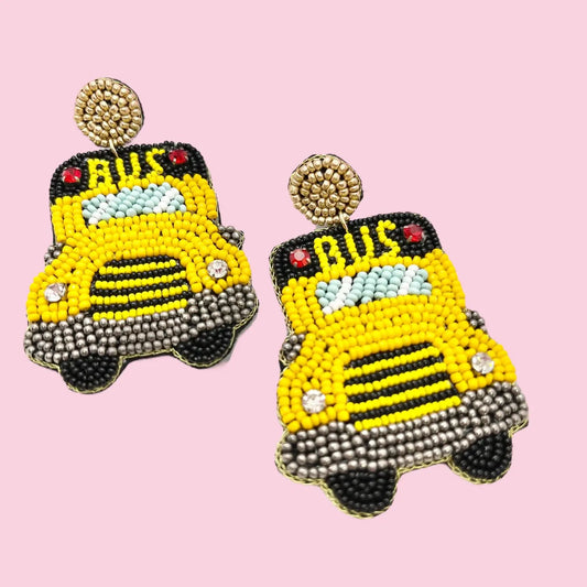 Beaded Bus Earrings