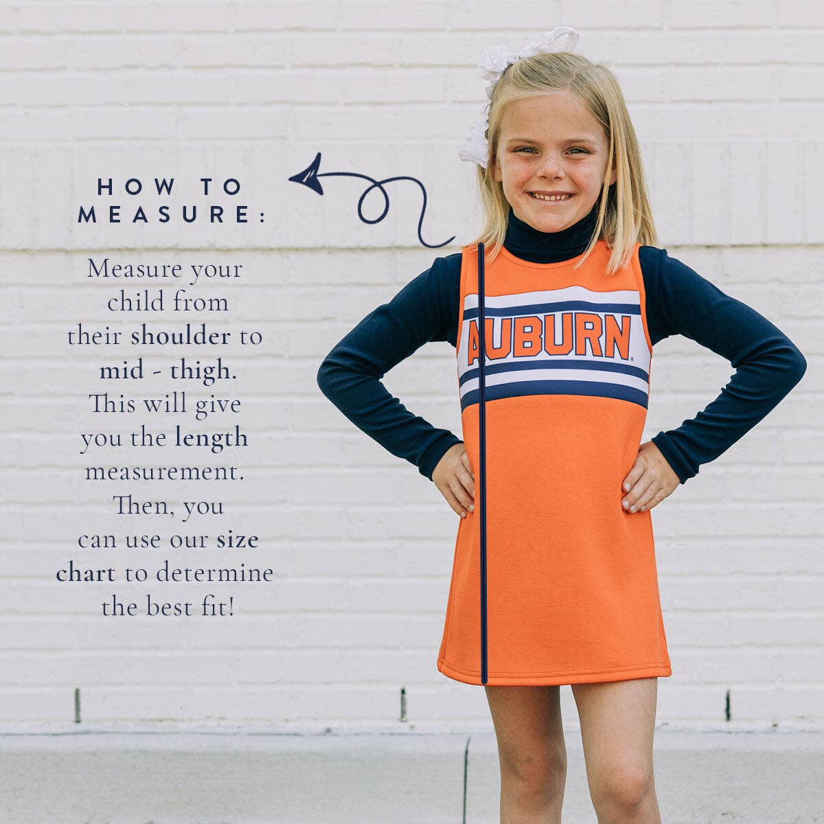 The Clemson University Orange Classic Cheer Dress